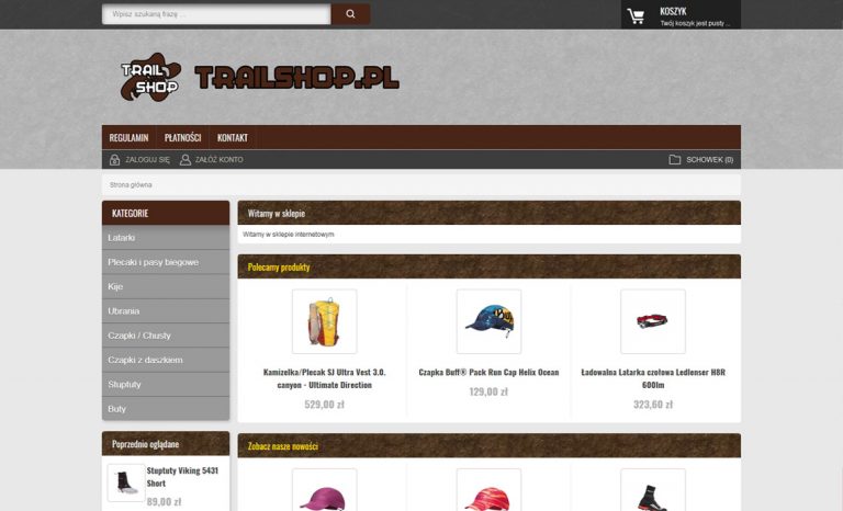 TrailShop – sklep internetowy dla biegaczy